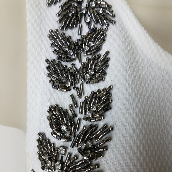 Lulu's White & Silver Dress - Picture 2 of 6